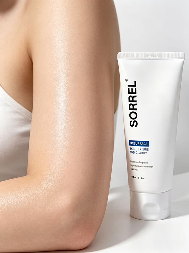 Body skin after lotion application